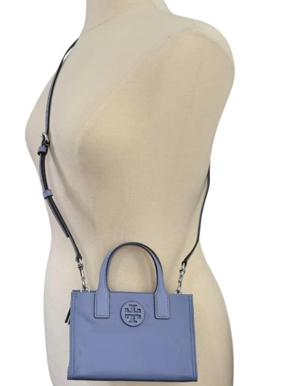 Tory Burch Women's Ella Nylon Shine Mini Tote